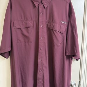 Ariat Men's Deep Burgundy Casual Shirt